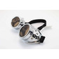 Steampunk goggles, silver