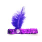 Purple flapper headband