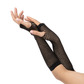 Fishnet gloves, black 