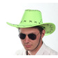 Cowboy hat, neon green 