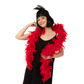 Feather boa, red