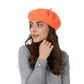 Beret hat, orange