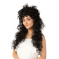 Curly black wig