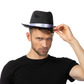 Deluxe gangster hat, black