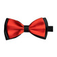 Red and black bow tie