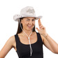 White diamond cowgirl hat 