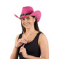 Pink bull cowboy hat 