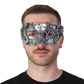 Silver steampunk eye mask