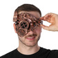 Bronze half face steampunk mask