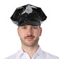 Leather look police hat