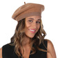 Deluxe beret hat, camel