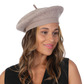 Deluxe beret hat, mocha