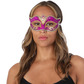 Purple masquerade eye mask