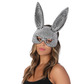 Bunny mask, silver studded