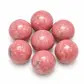 Thulite crystal orbs 5cm