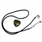 Small heart shape crystal stone - tiger eye