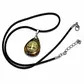 Pebble tree shape crystal stone - tiger eye