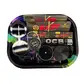 Wise skies black biohazard rolling tray set