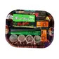 Wise skies trippa green and orange tray set 
