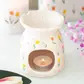Tulip print oil burner and wax warmer