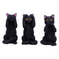 Three wise felines 8.5cm