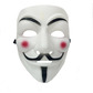 White anonymous v hacker mask