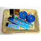 Raw mini blue rolling tray set