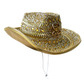 Gold deluxe cowgirl hat