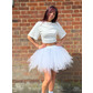 Pixie tutu skirt, white