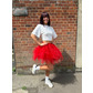 Pixie tutu skirt, red