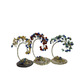 Mini agate slice crystal tree - assorted with evil eye