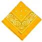 Bandana, yellow paisley