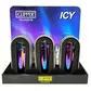 Metal clipper lighter icy rainbow (tray of 12)