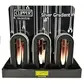 Metal clipper lighter silver gradient (tray of 12)