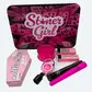 Stoner girl pink rolling tray set 