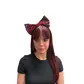 Large tartan hair bow