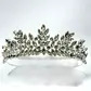 Crystal royal leaf tiara crown