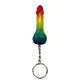 Rainbow penis keyring 