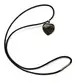 Small heart shape crystal stone - mahogany obsidian