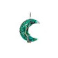 Crescent shape crystal stone - turquoise