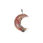 Crescent shape crystal stone - rose quartz