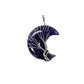 Crescent shape crystal stone - amethyst