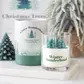 Winter wonderland candle with tree scene