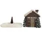 Log cabin incense cone burner