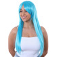 Long wig, baby blue