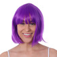 Bob wig, purple