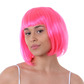 Bob wig, bright pink