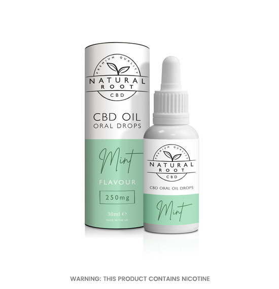 Natural Root Peppermint CBD Oil Oral Drops 