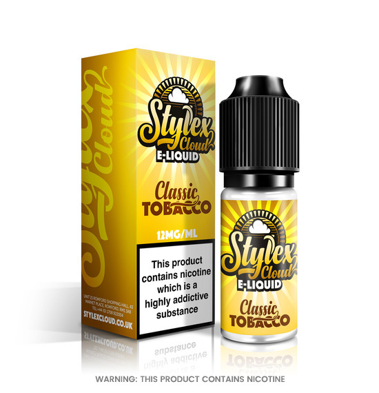 Classic Tobacco 10ml E-Liquid by Stylex Cloud 