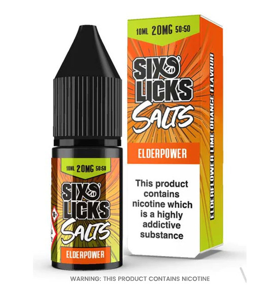 Six Licks Elderpower Nic Salt E-Liquid 